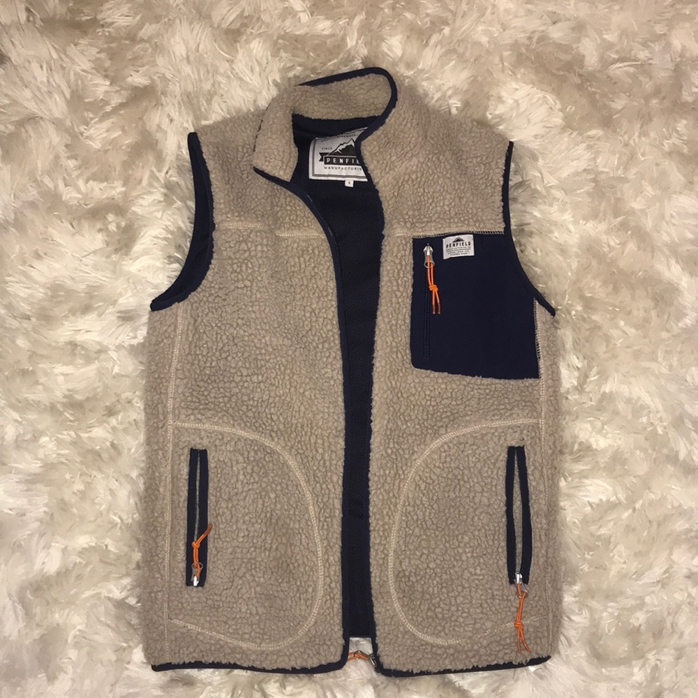 Penfield brand shearling vest